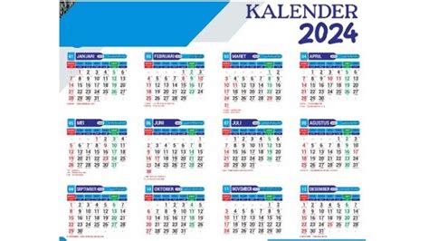 jumlah hari kalender tahun 2024